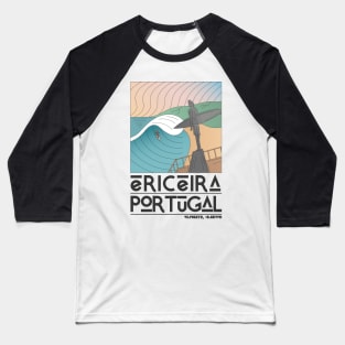 Ericeira Portugal Retro Travel Baseball T-Shirt